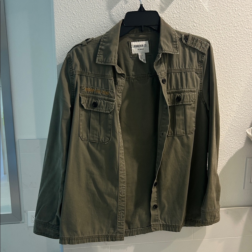 Olive Green Women's Army Shirt
